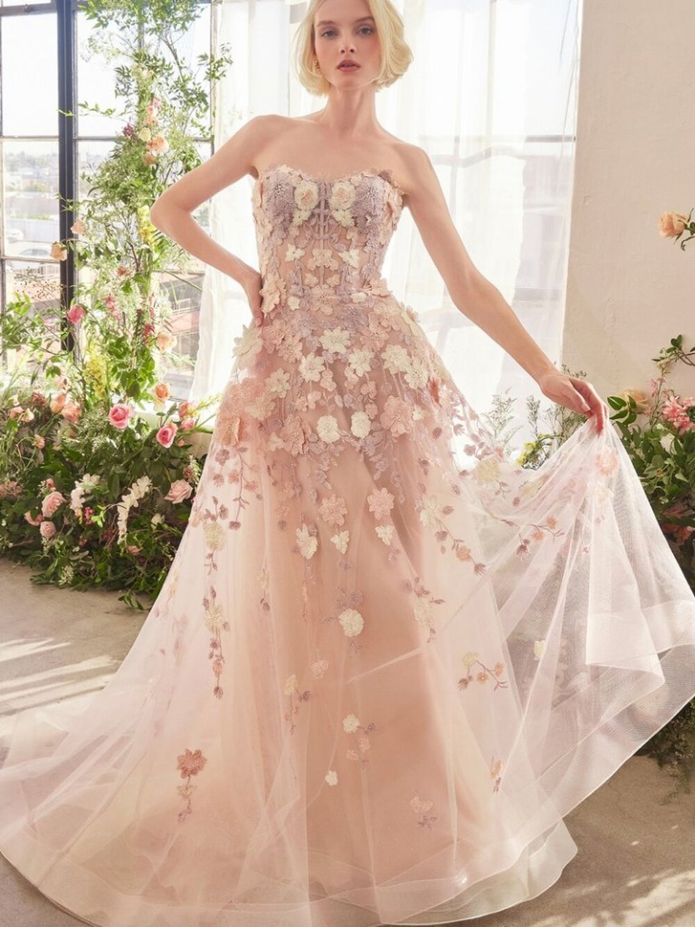 NEW MAUVE Evening Gown Floor Length Formal Elegant Stunning A1453